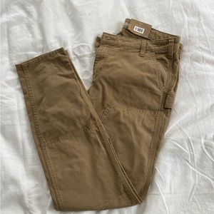 NWT Carhartt khaki double knee sz 12 tall